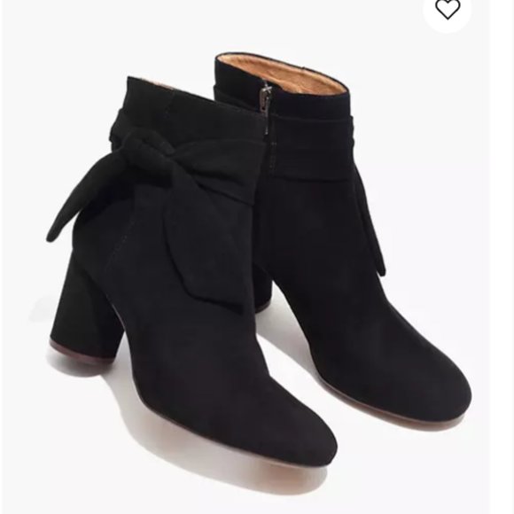 Madewell suede heeled bootie - NWT - Picture 1 of 5
